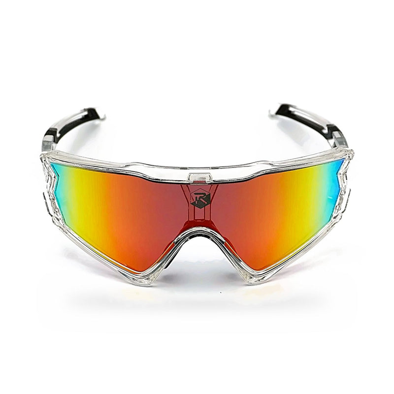 Photon one. Sportbrille von vorne, Orange Multicolor